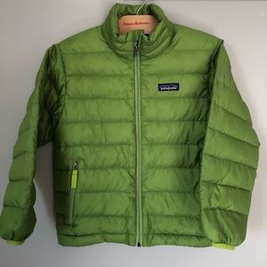 Patagonia Down Sweater Kids Boys Jacket Green